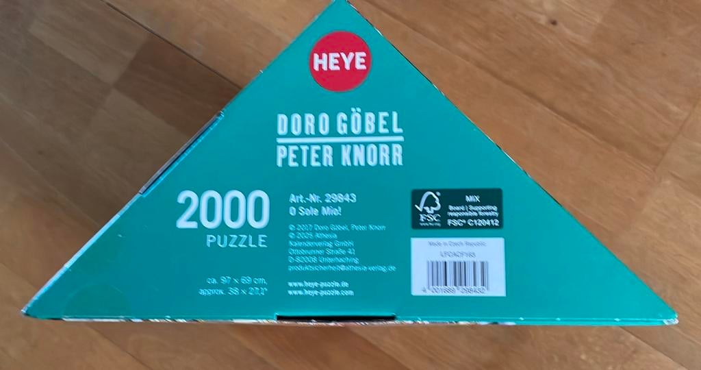 Puzzel Heye, O Sole Mio,Comic, Venetië 2000 st. Nieuw, Ophalen of Verzenden, Nieuw