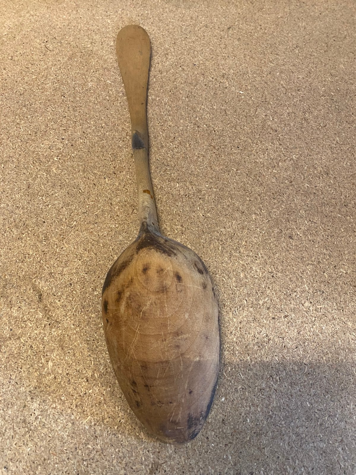 Mooie houten lepel 38 cm lang, Ophalen of Verzenden