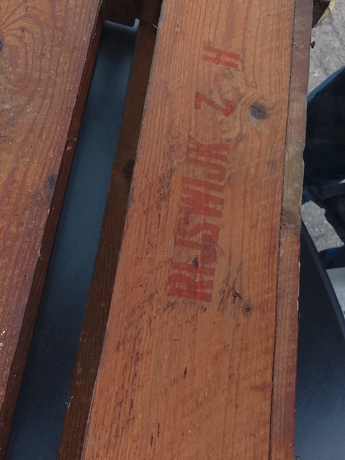 Mooie vintage houten kist WOII Fokker, 100x25x35 cm, Ophalen