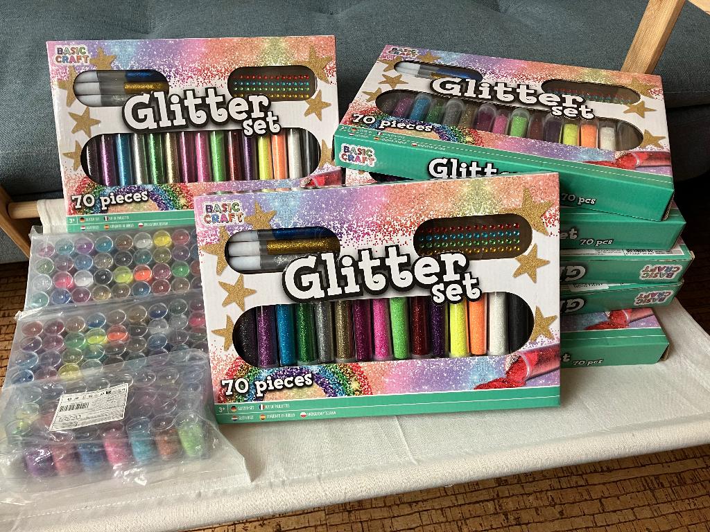 Partij Glitter sets nail art nailart of knutselen, Ophalen of Verzenden, Nieuw, Meerkleurig, Overige typen