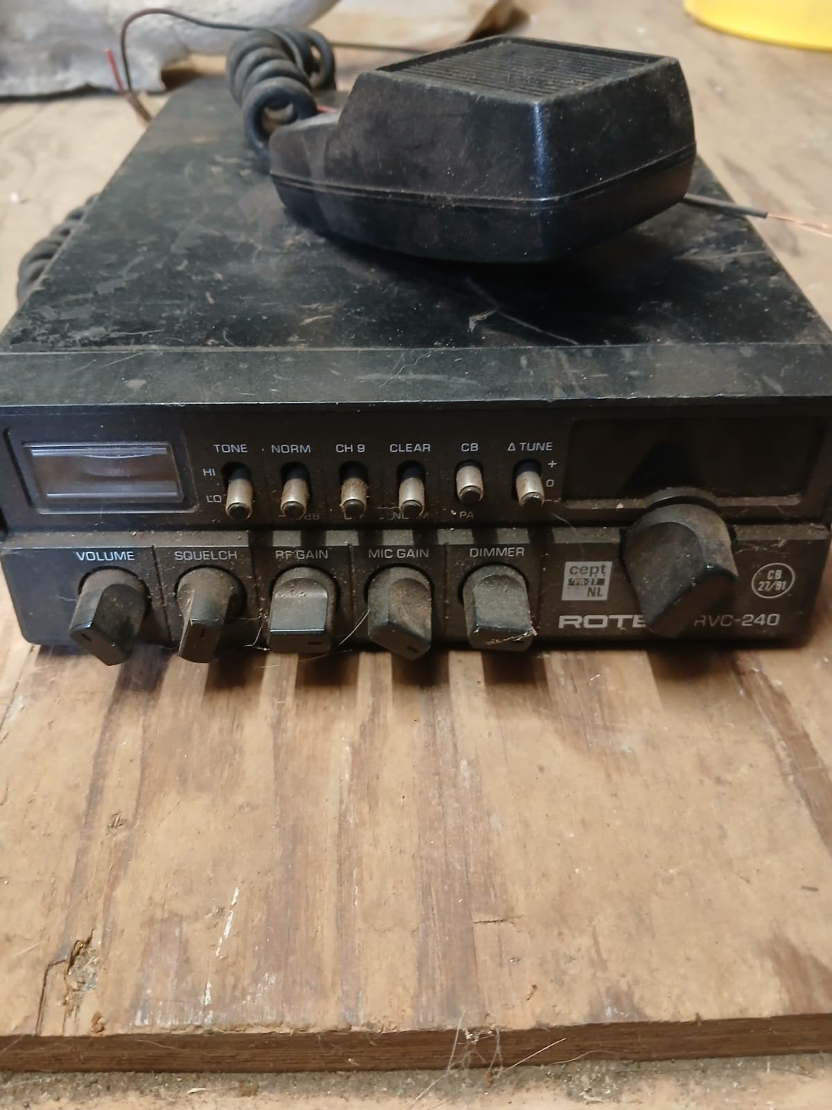 Rotel RVC-240 27MC Bakkie met Microfoon, Ophalen of Verzenden, Gebruikt, Zender en Ontvanger