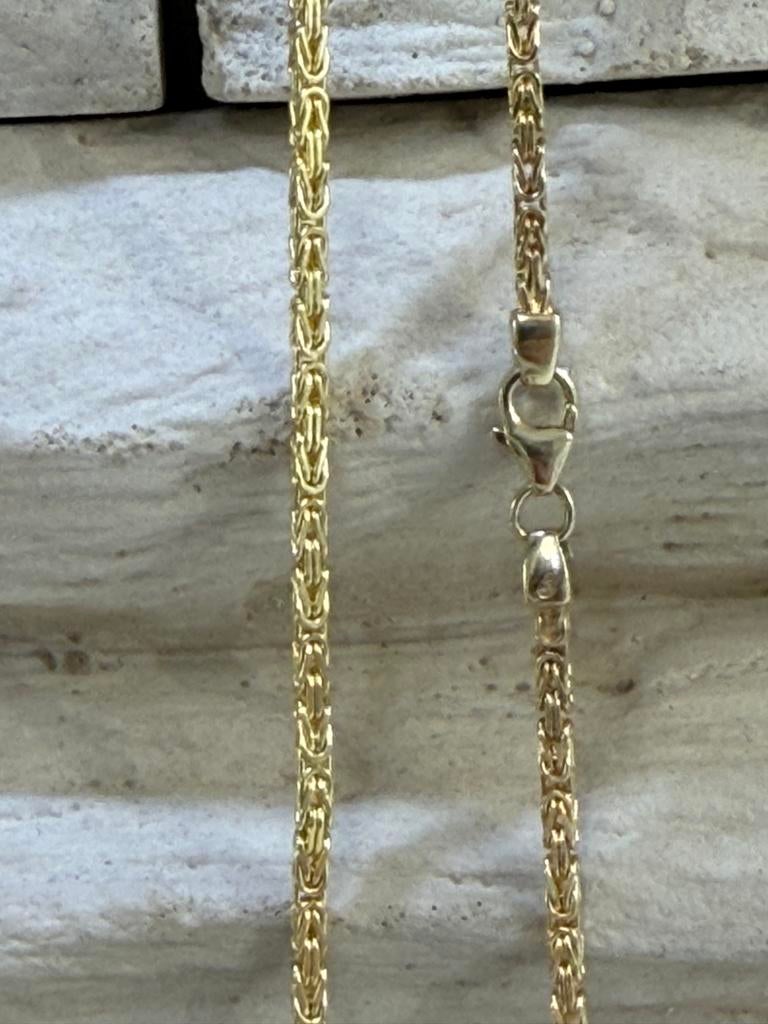 Gouden Koningsketting 14karaat, Www.bredajuwelier.nl, Nieuw, Ophalen of Verzenden, Www.bredajuwelier.nl