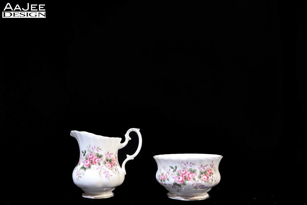 Royal Albert – Suikerpot en creamer – Lavender Rose – Rozen, Ophalen of Verzenden