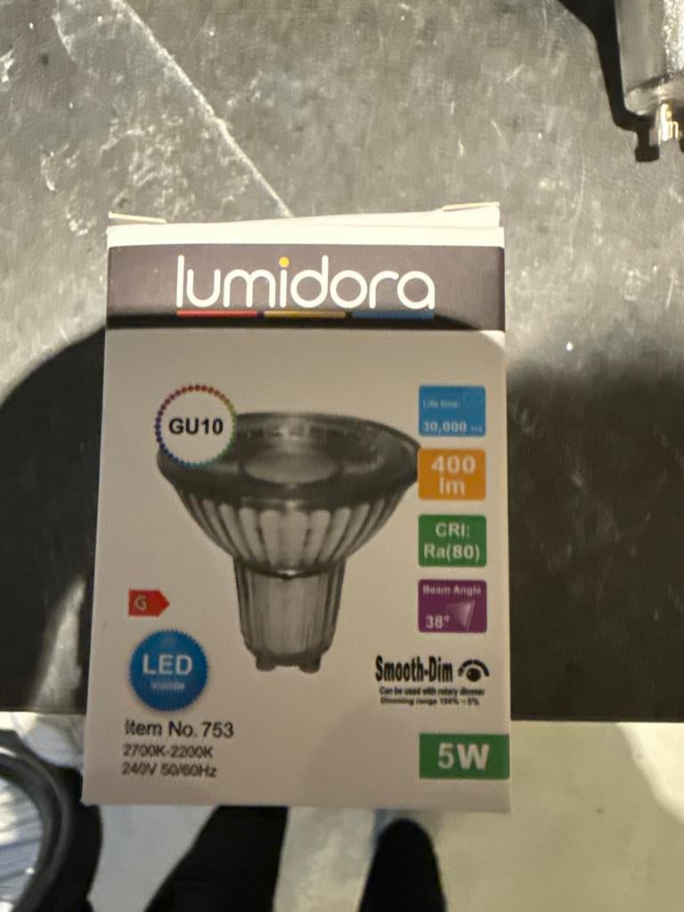 5 stuks Lumidora GU10 LED lamp 5W, Ophalen of Verzenden, Nieuw