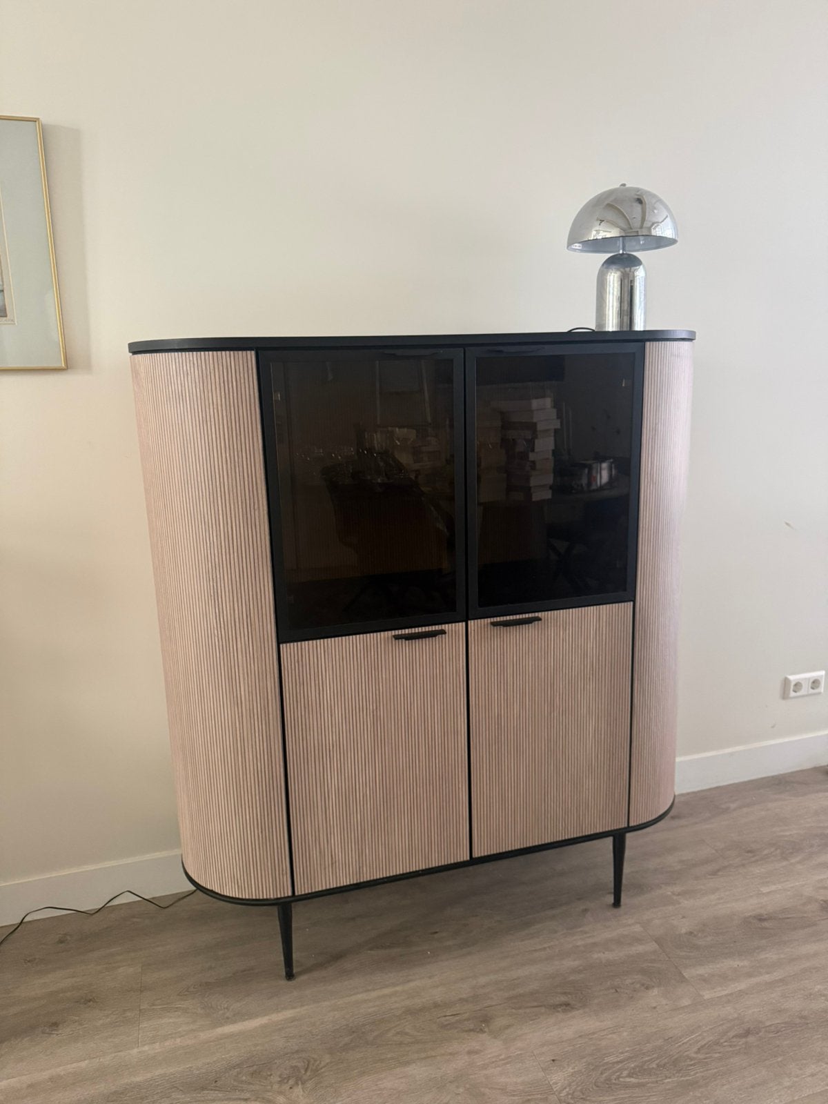 Vitrinekast (nieuw 1299 op 29/08/23), Huis en Inrichting, Kasten | Vitrinekasten, Ophalen, 50 tot 100 cm, Zo goed als nieuw, 150 tot 200 cm