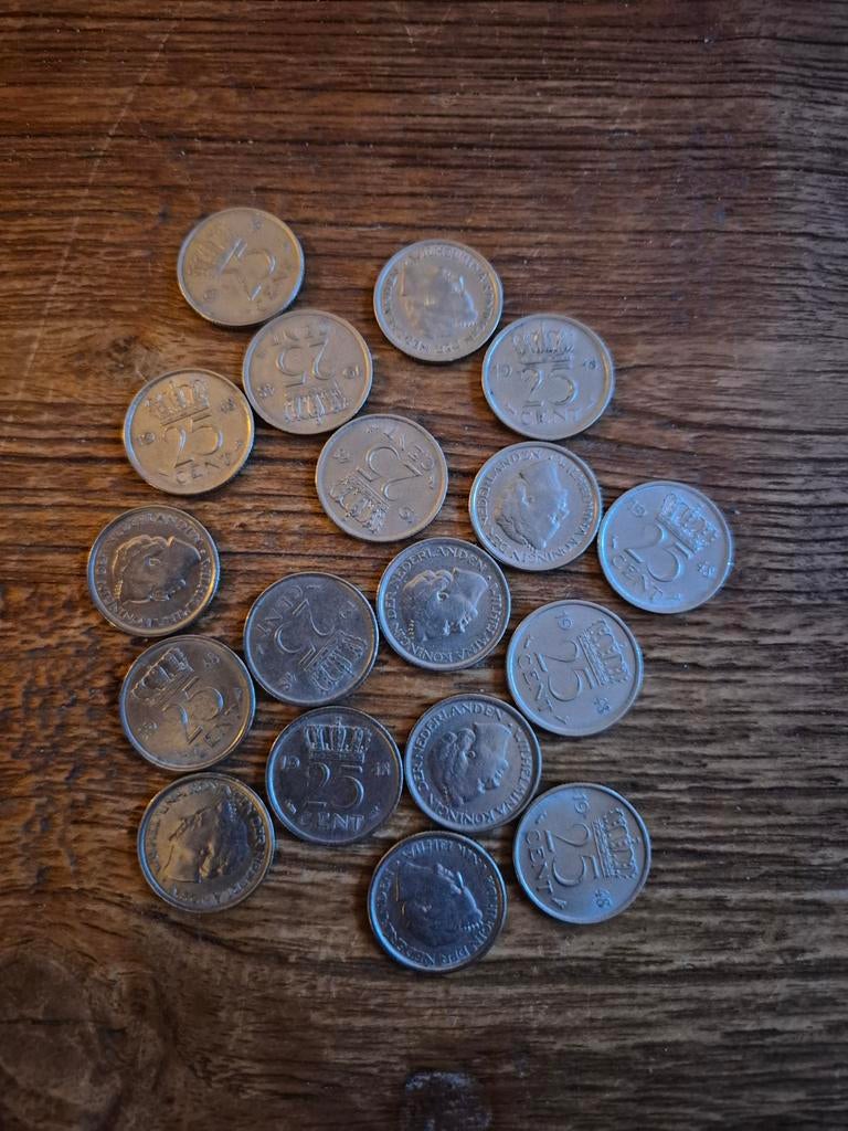 Verzameling Nederlandse kwartjes Koningin wilhelmina, Ophalen of Verzenden, Koningin Wilhelmina, 25 cent, Setje