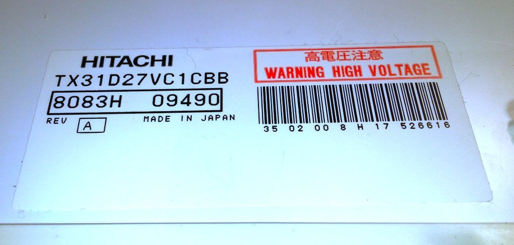 Hitachi TX31D27VC1CBB 12.1 TFT IBM Thinkpad Acer T62086C00, Kantelbaar, Refurbished, Ophalen of Verzenden, Overige typen