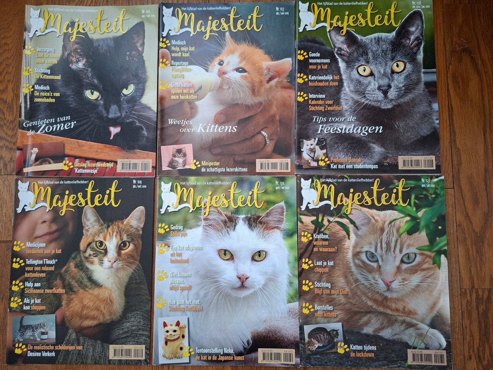 Majesteit, Tijdschrift voor kattenliefhebbers. 6 stuks., Ophalen of Verzenden, Zo goed als nieuw, Overige typen