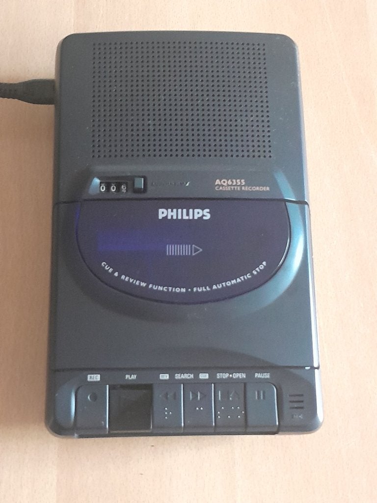 Philips Cassetterecorder type AQ6355 ( izgs ), Ophalen, Philips, Tape counter