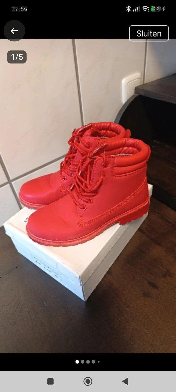 Mooie rode Cocoperla boots maat 40, Lage of Enkellaarzen, Ophalen of Verzenden, Zo goed als nieuw, Cocoperla
