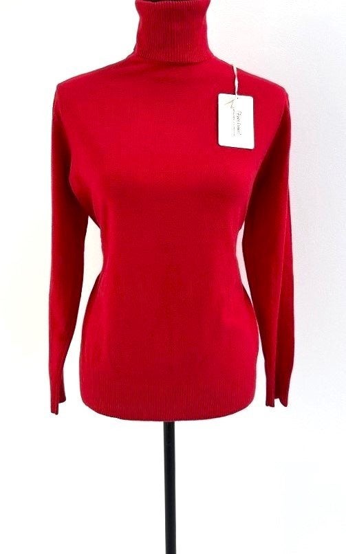 SPLINTERNIEUW! Fines Laines zachte coltrui rood one size, Maat 38/40 (M), Verzenden, Nieuw, Fines Laines