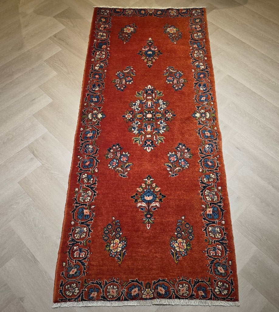 Perzisch tapijt loper Arak 195x80, Ophalen, Perzisch, 50 tot 100 cm, Zo goed als nieuw
