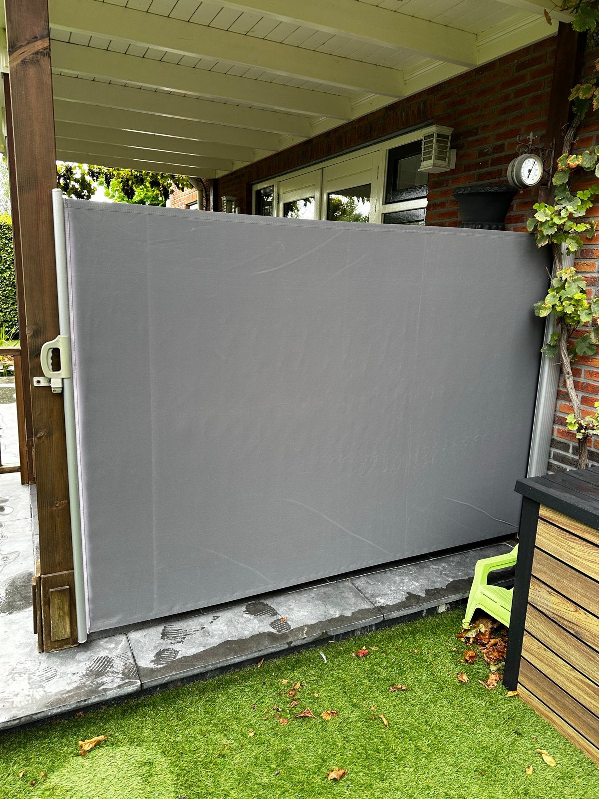 2x Zijscherm/Windscherm Grijs - Perfect voor Privacy en Wind, Tuin en Terras, Ophalen, Gebruikt, Overige typen, 150 tot 300 cm