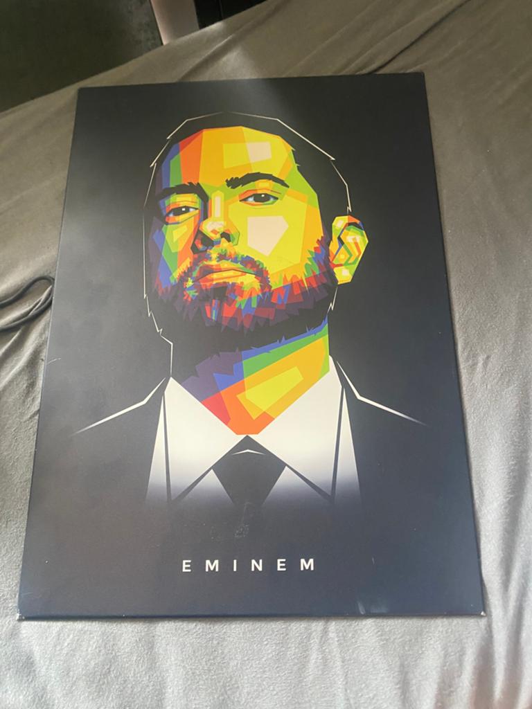 Eminem Poster, Verzamelen, Rechthoekig Staand, Ophalen of Verzenden, Zo goed als nieuw, A1 t/m A3
