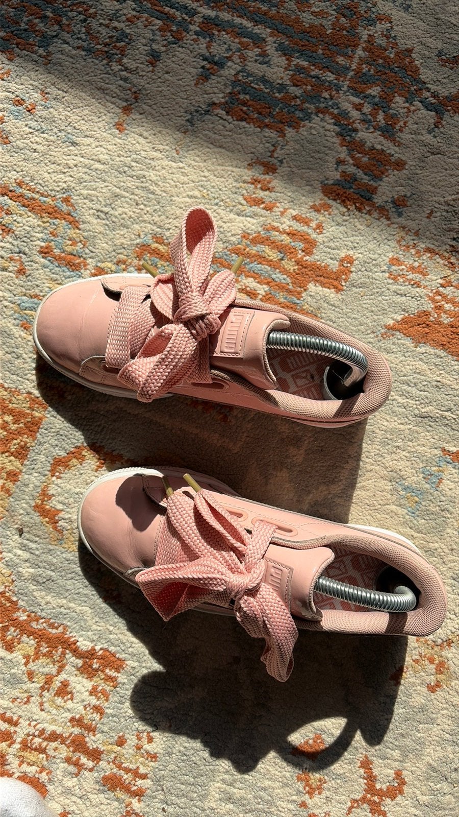 Puma roze sneakers met strikveters, size 37, Ophalen of Verzenden, Nieuw, Roze, Sneakers of Gympen