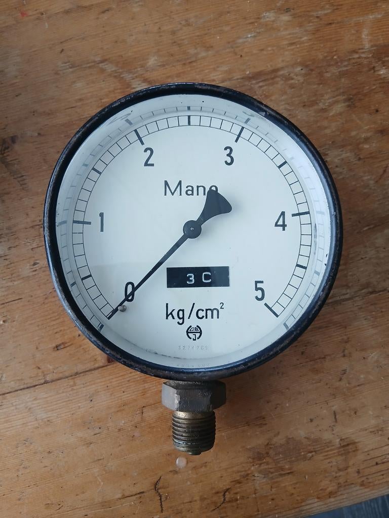 Drukmeter Manometer Oliedruk Sleepboot opduwer, Ophalen of Verzenden