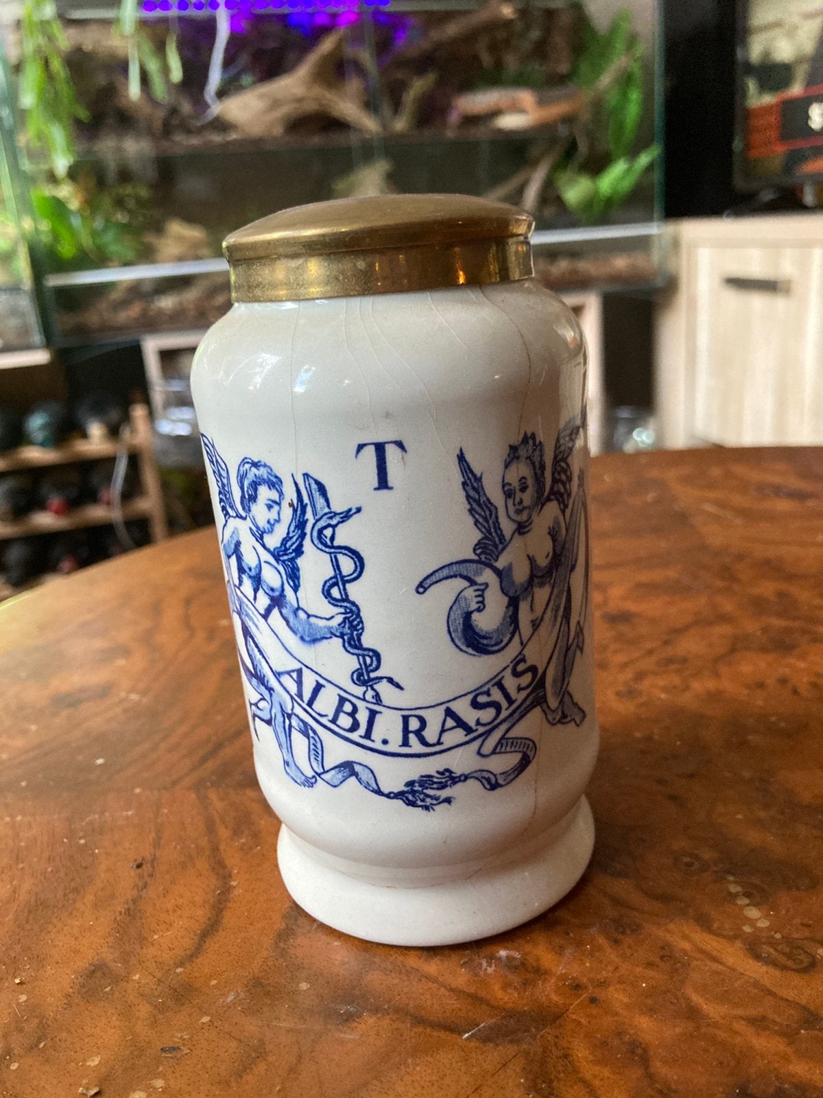 Delfts blauw apothekerspotje med pharm, Ophalen of Verzenden