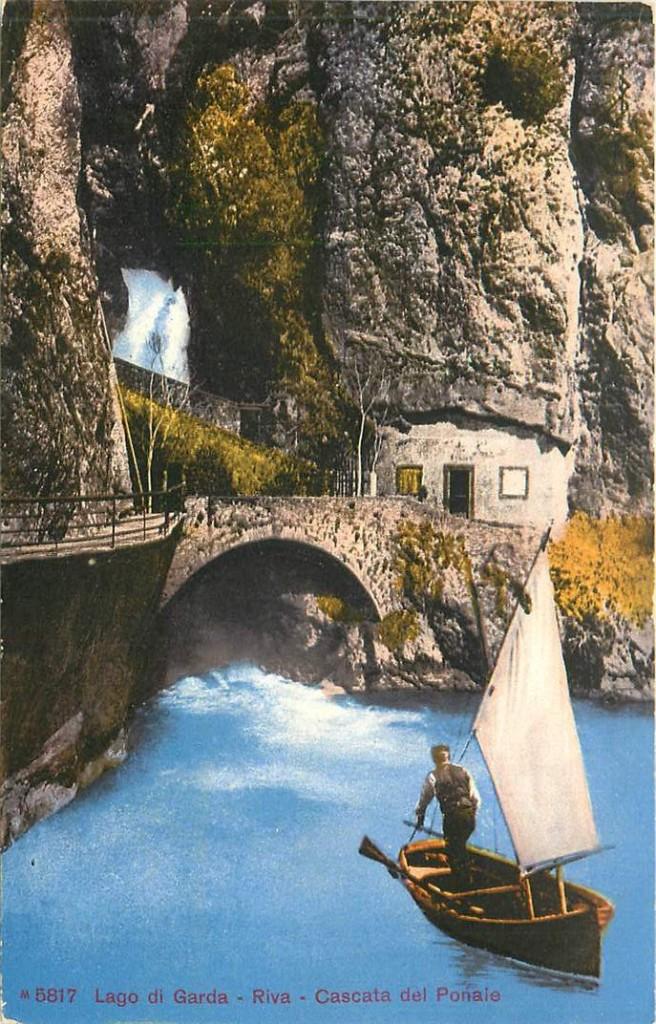 381-425-011 Riva Lago di Garda Cascata del Ponale, Verzenden, Voor 1920, Frankrijk