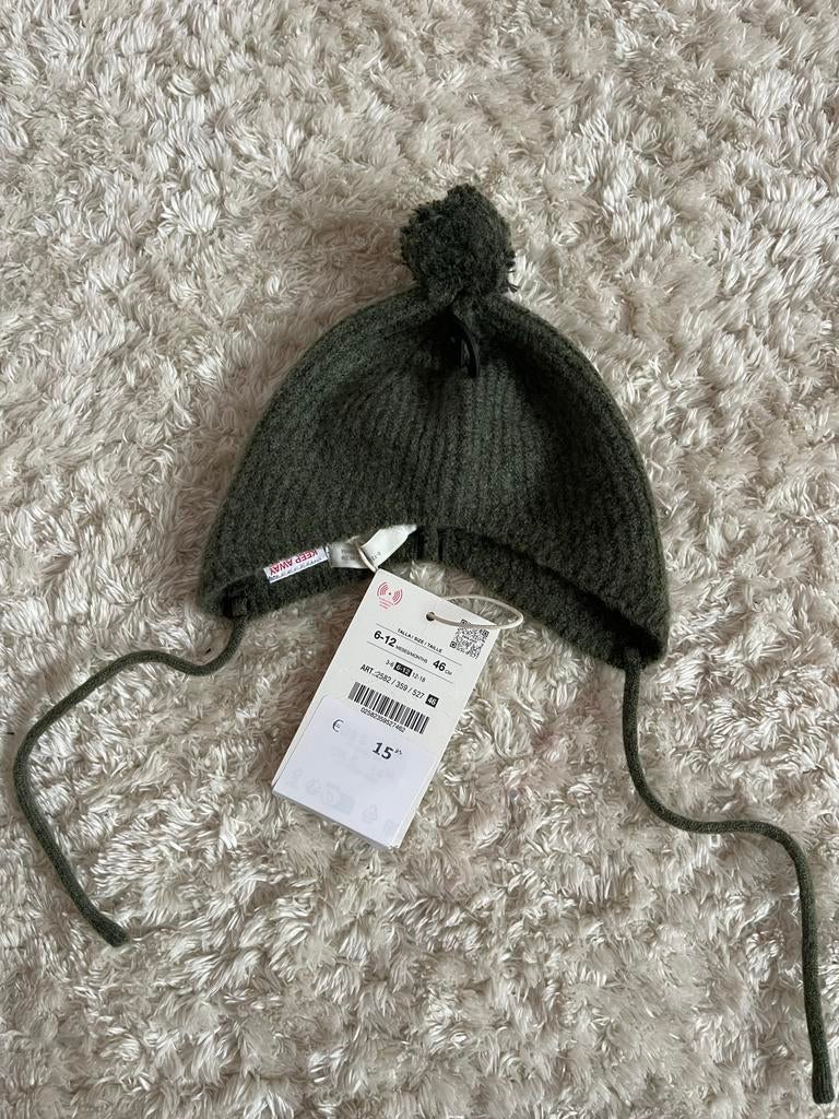 Zara baby muts 6-12 maanden - Nieuw!, Kinderen en Baby's, Jongetje of Meisje, Nieuw, Ophalen of Verzenden, Maat 68