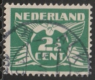 Nederland 1924 146 Vliegende duif 2,5c, Gest Alkmaar, Ophalen of Verzenden, T/m 1940, Gestempeld