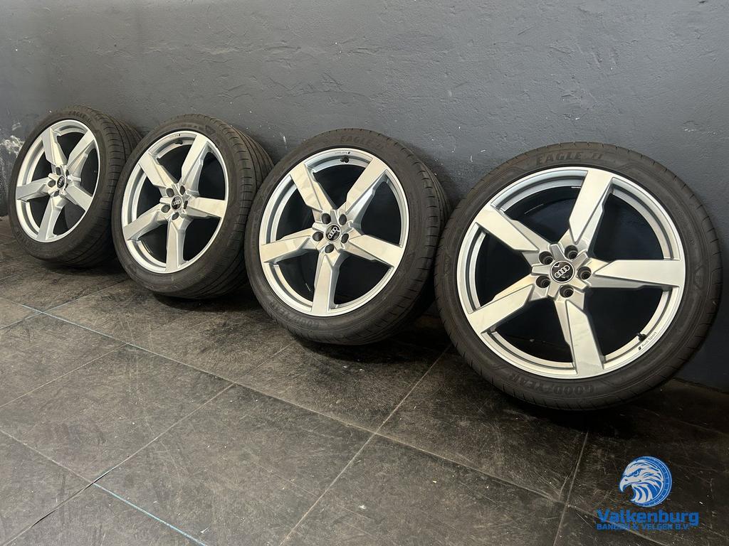 6-7mm! Originele Audi Q5 SQ5 80A Polygon 21 inch velgen 5x11