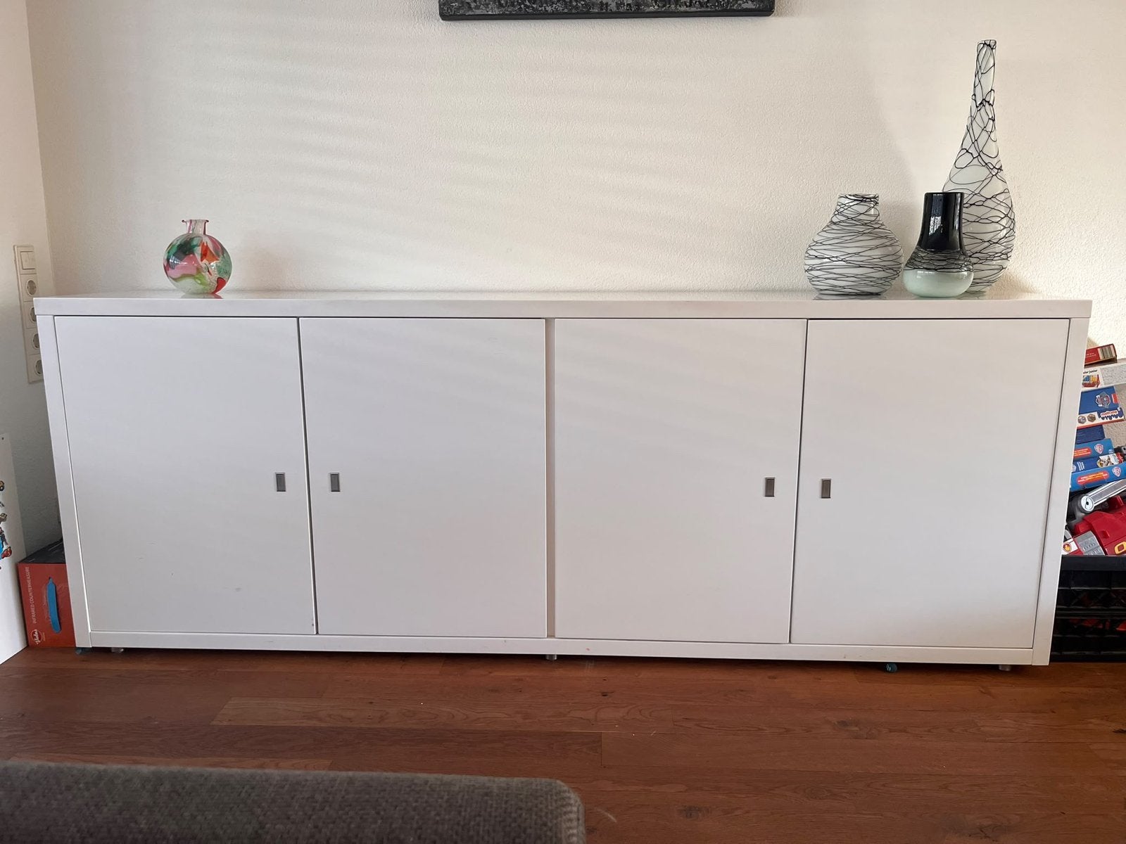 Xooon Dressoir en TV Meubel Set - Wit, Ophalen, Gebruikt, 200 cm of meer, 25 tot 50 cm
