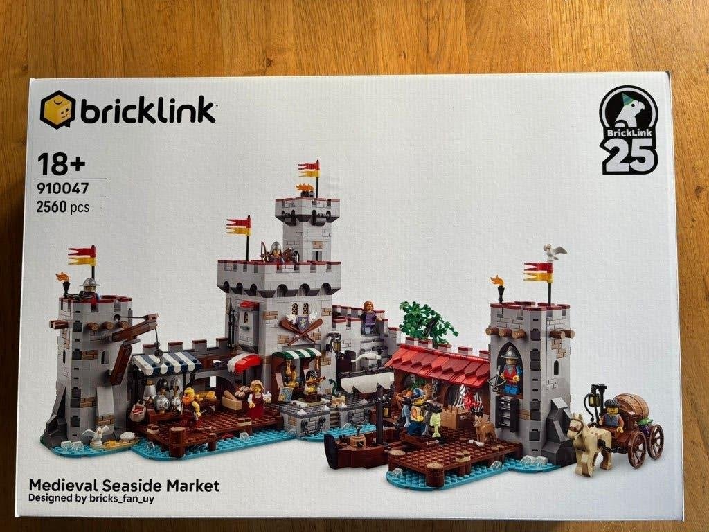 Lego Bricklink Middeleeuwse markt aan zee 910047 MISB, Inclusief accessoires, Overige thema's, Lego, Nieuw