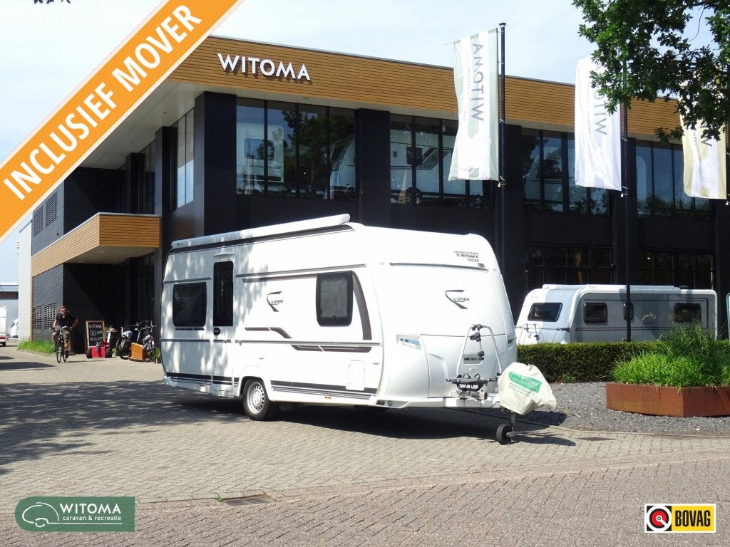 Fendt Saphir 465 SFB SALE Mover, luifel,, Caravans en Kamperen, Kachel, Rondzit, Bedrijf, Overige typen