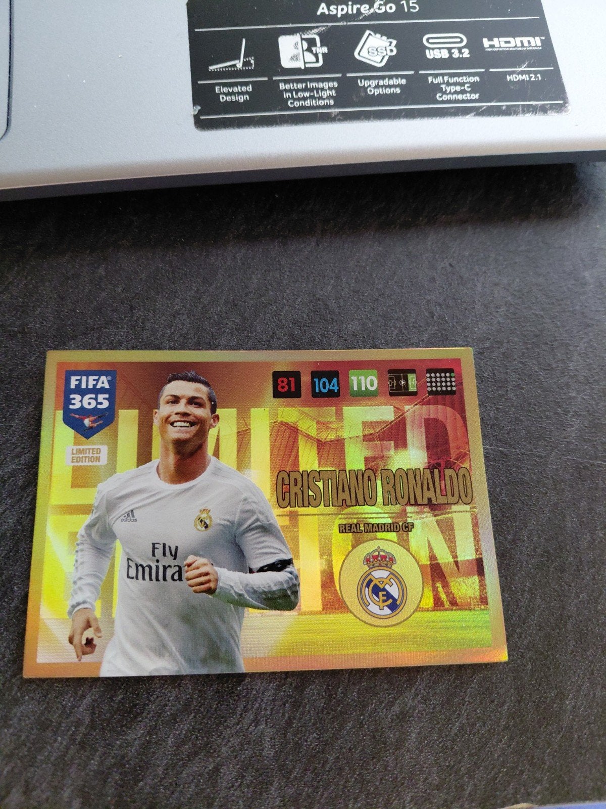 FIFA 365 Limited Edition Cristiano Ronaldo, Ophalen of Verzenden, Zo goed als nieuw, Buitenlandse clubs, Spelerskaart