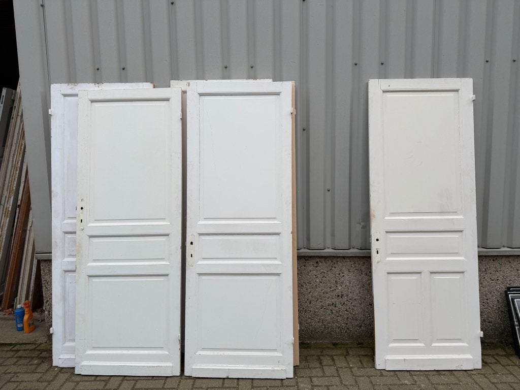 9 antieke paneeldeuren daterend 1900  - 221 hoog, La belle porte, Jurgen.hoogenboezem@gmail.com, 80 tot 100 cm, 215 cm of meer