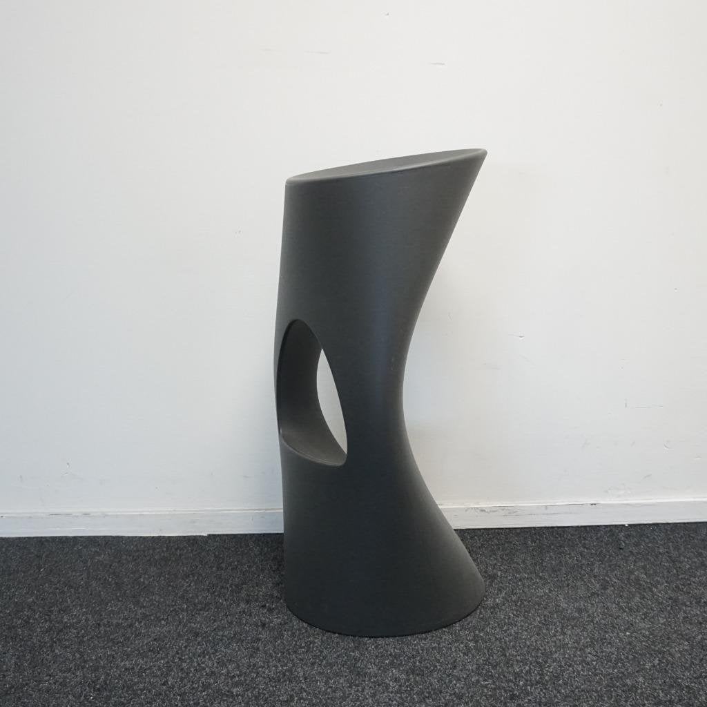 Mobles114 Barcelona Flod Design Barkrukken |Antraciet | 77cm, Kunststof, -, -, 60 tot 90 cm