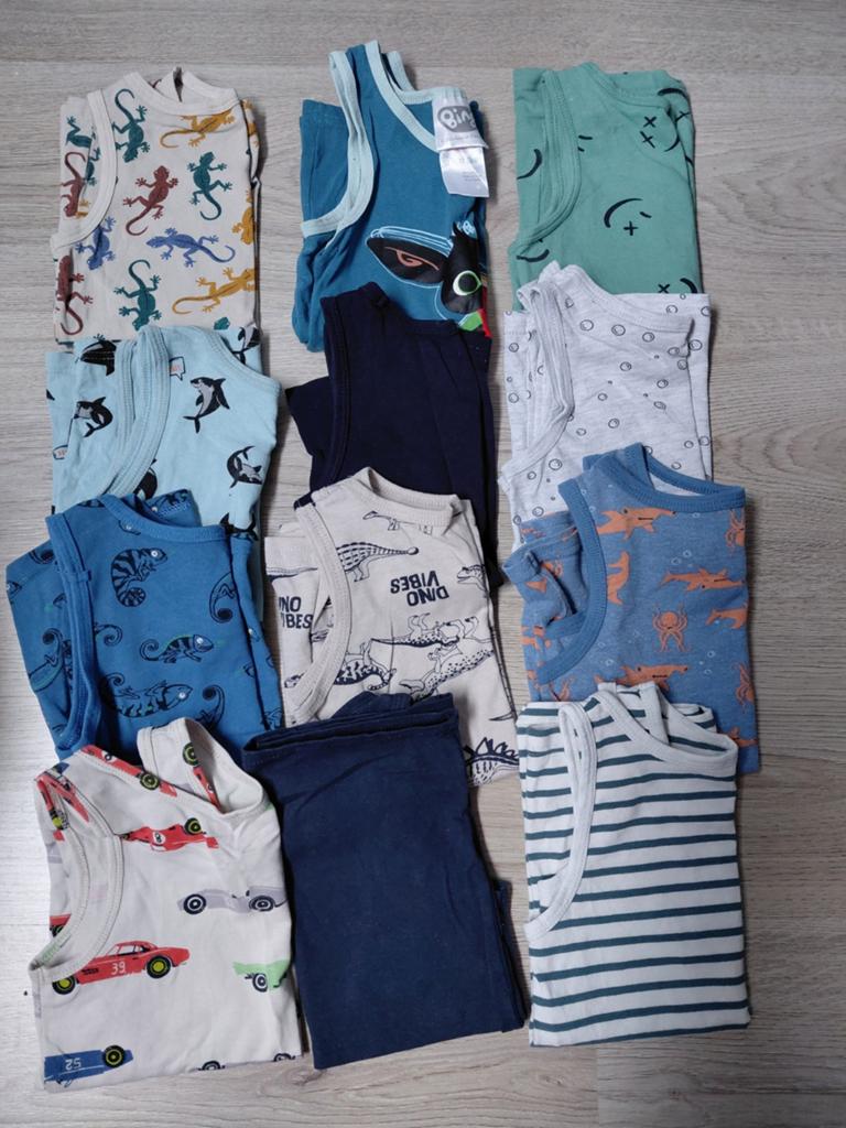 Setje van 12 Hemdjes maat 98-104, Ophalen of Verzenden, Meisje, Nacht- of Onderkleding