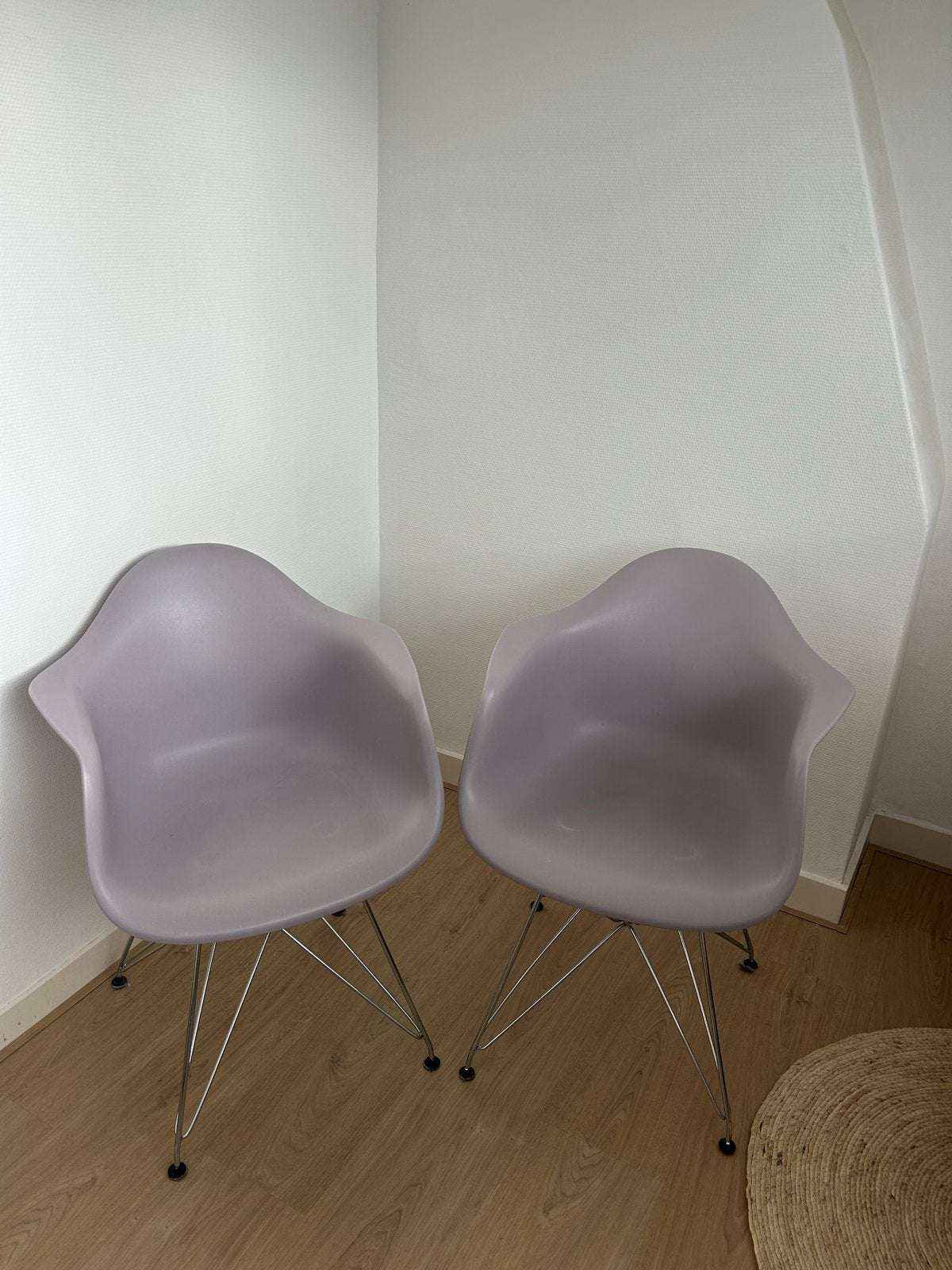 Stoelen model zoals Vitra stoelen  plastic eetkamerstoelen, Ophalen, Kunststof, Gebruikt, Twee
