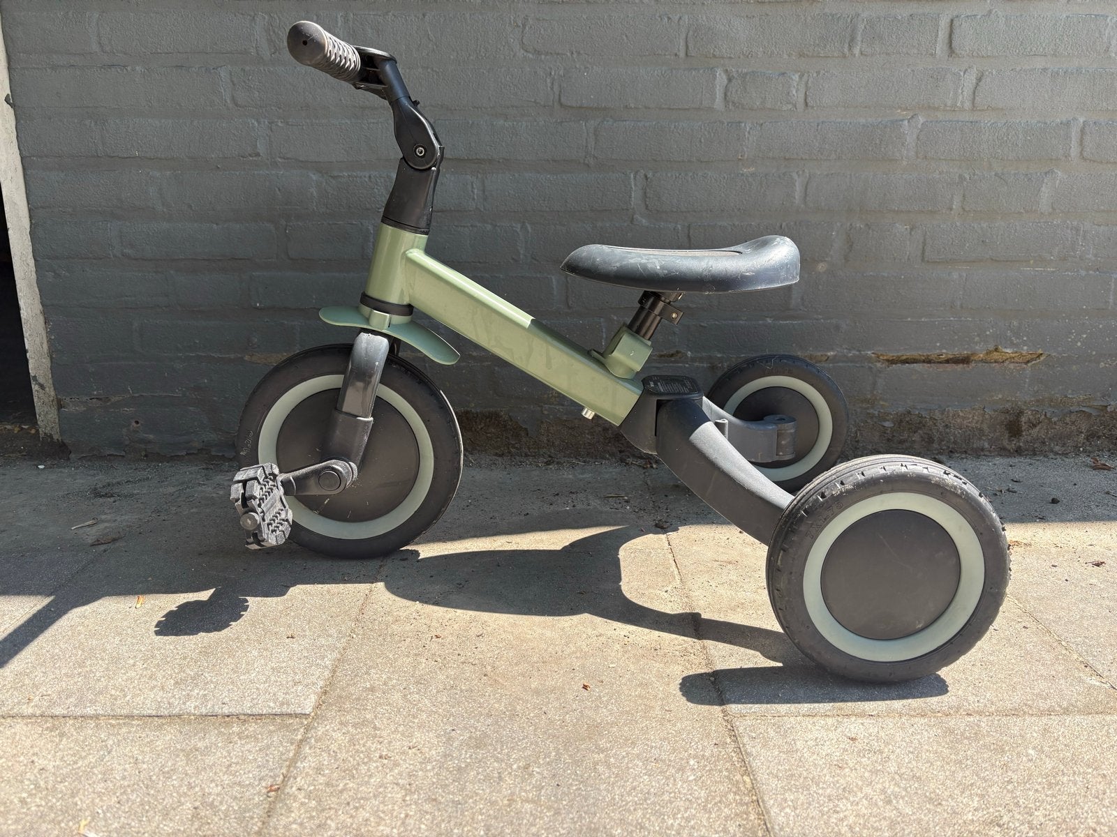2-in-1 Loopfiets/Driewieler - Groen, Ophalen, Gebruikt, Loopfiets
