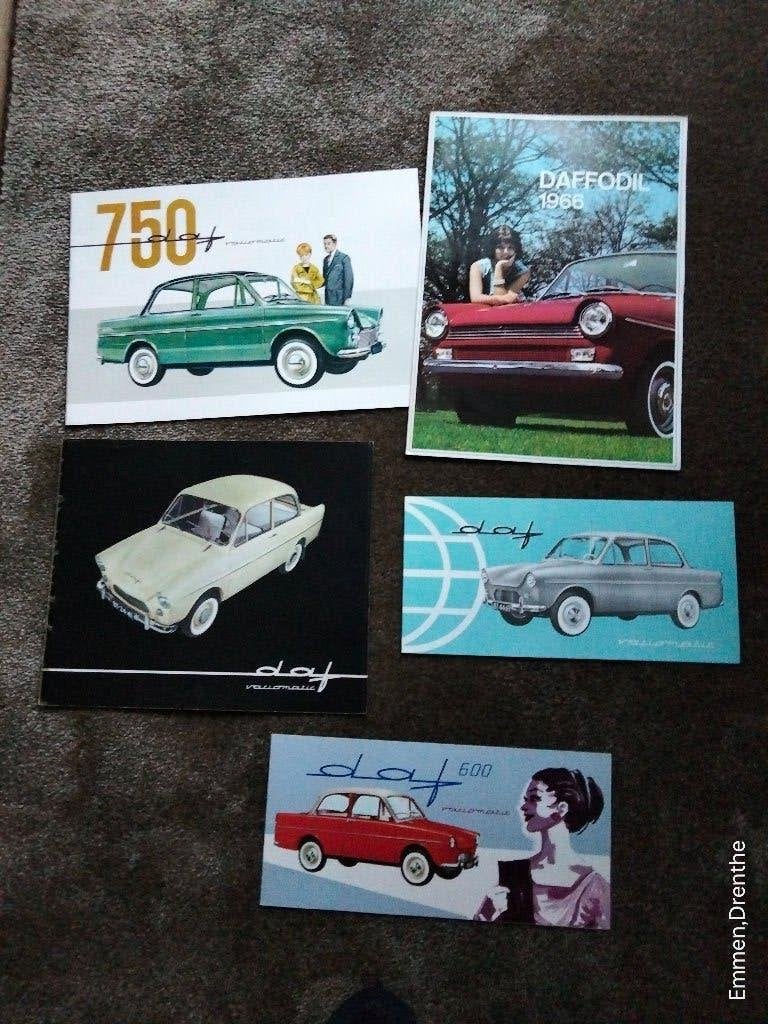 DAF Oldtimer Brochures - DAF 600, 750, Daffodil 1966, Gelezen, Ophalen of Verzenden, Overige merken, DAF
