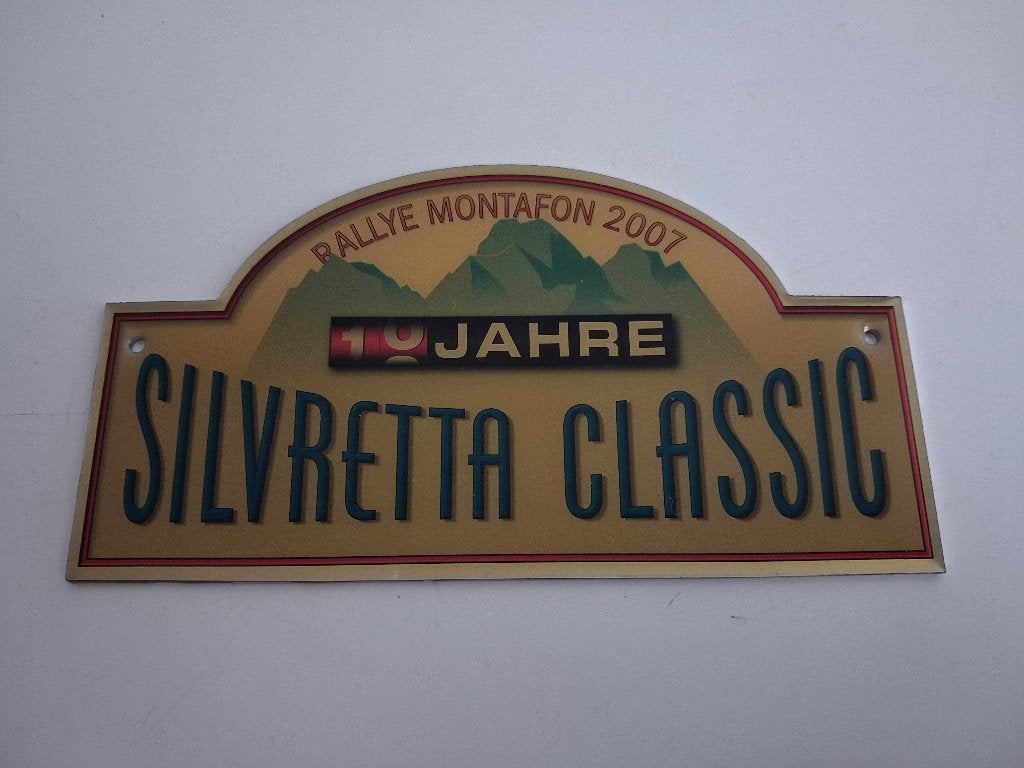 REU Rallyschild – 10e Silvretta Classic Rallye Montafon 2007, Ophalen of Verzenden, Zo goed als nieuw, Auto's