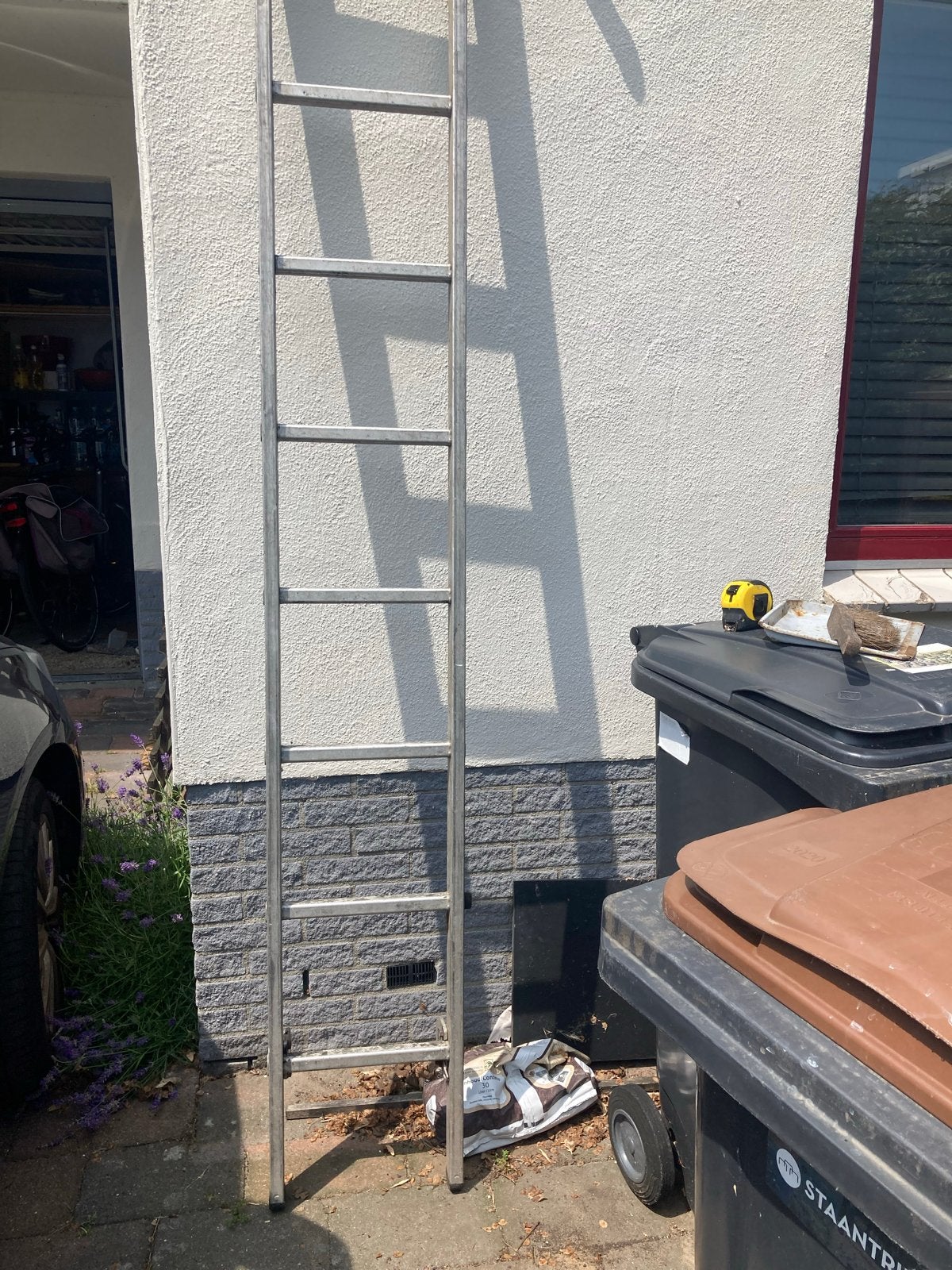 Stevige aluminium ladder, Ophalen, Gebruikt, Ladder, 2 tot 4 meter