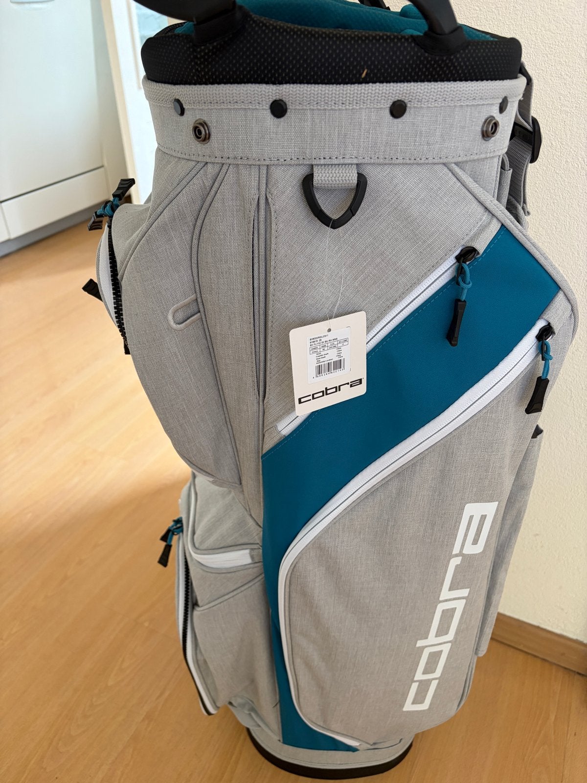 Nieuwe Cobra Golftas - Cart Bag - Grijs/Blauw, Ophalen of Verzenden, Nieuw, Tas