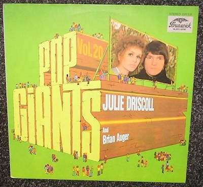 Julie Driscoll & Brian Auger ‎Pop Giants, Vol 20 1974 LP2149, LP, Gebruikt, Pop, Ophalen of Verzenden