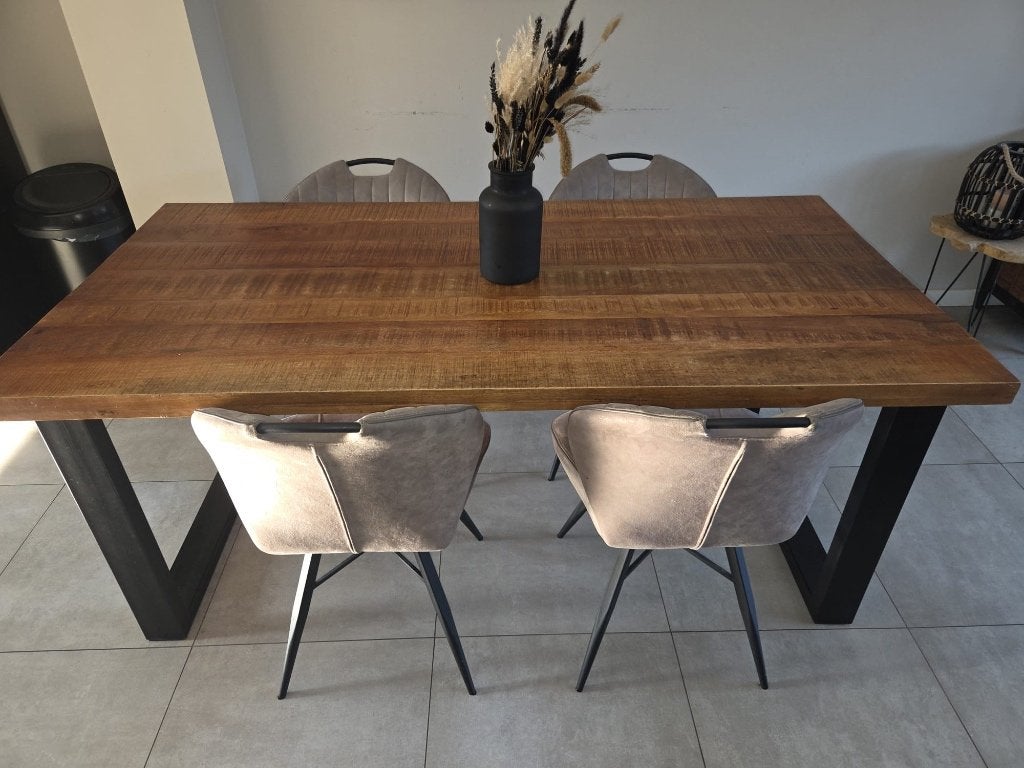 Eettafel, Ophalen, 50 tot 100 cm, Zo goed als nieuw, 150 tot 200 cm
