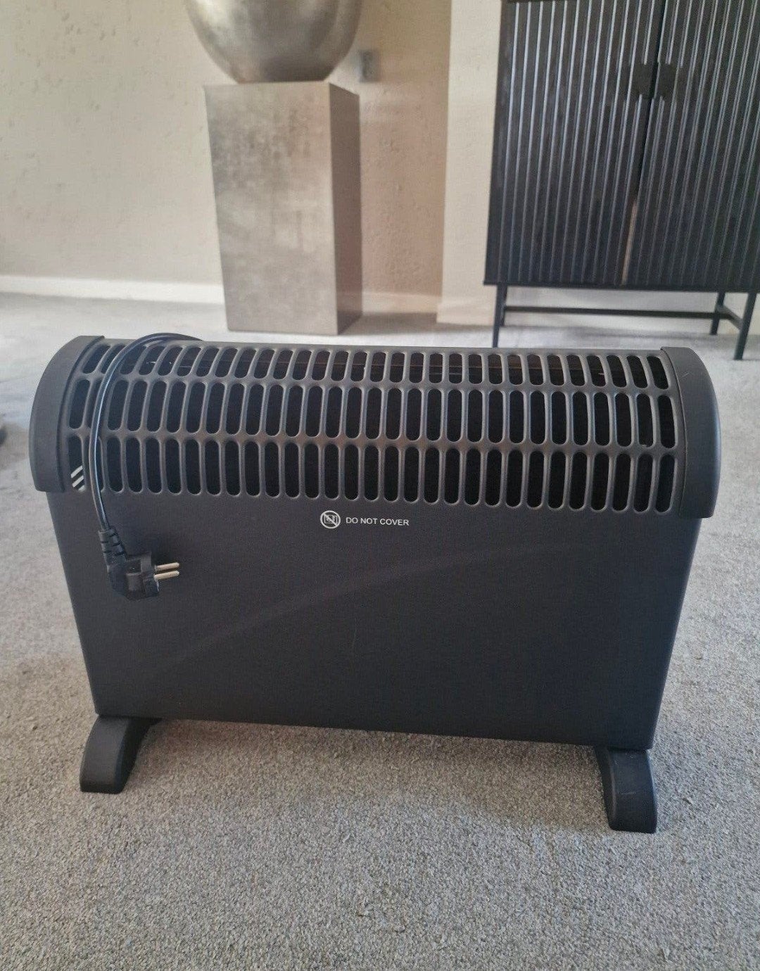 Elektrische kachel - Zwart - Zo goed als nieuw, Huis en Inrichting, Kachels, Ophalen, Overige soorten, Elektrisch, Zo goed als nieuw