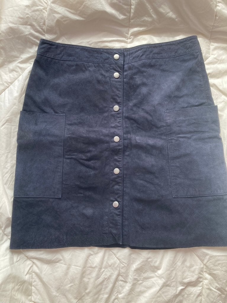 SISSY-BOY donkerblauwe suède rok - maat L, Blauw, Maat 42/44 (L), Sissy-Boy, Ophalen of Verzenden