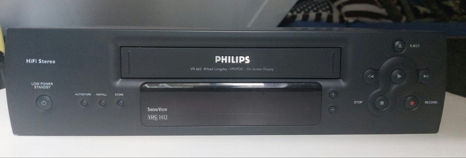 Philips VR 665 VHS HQ Videorecorder - Werkt perfect, Ophalen of Verzenden