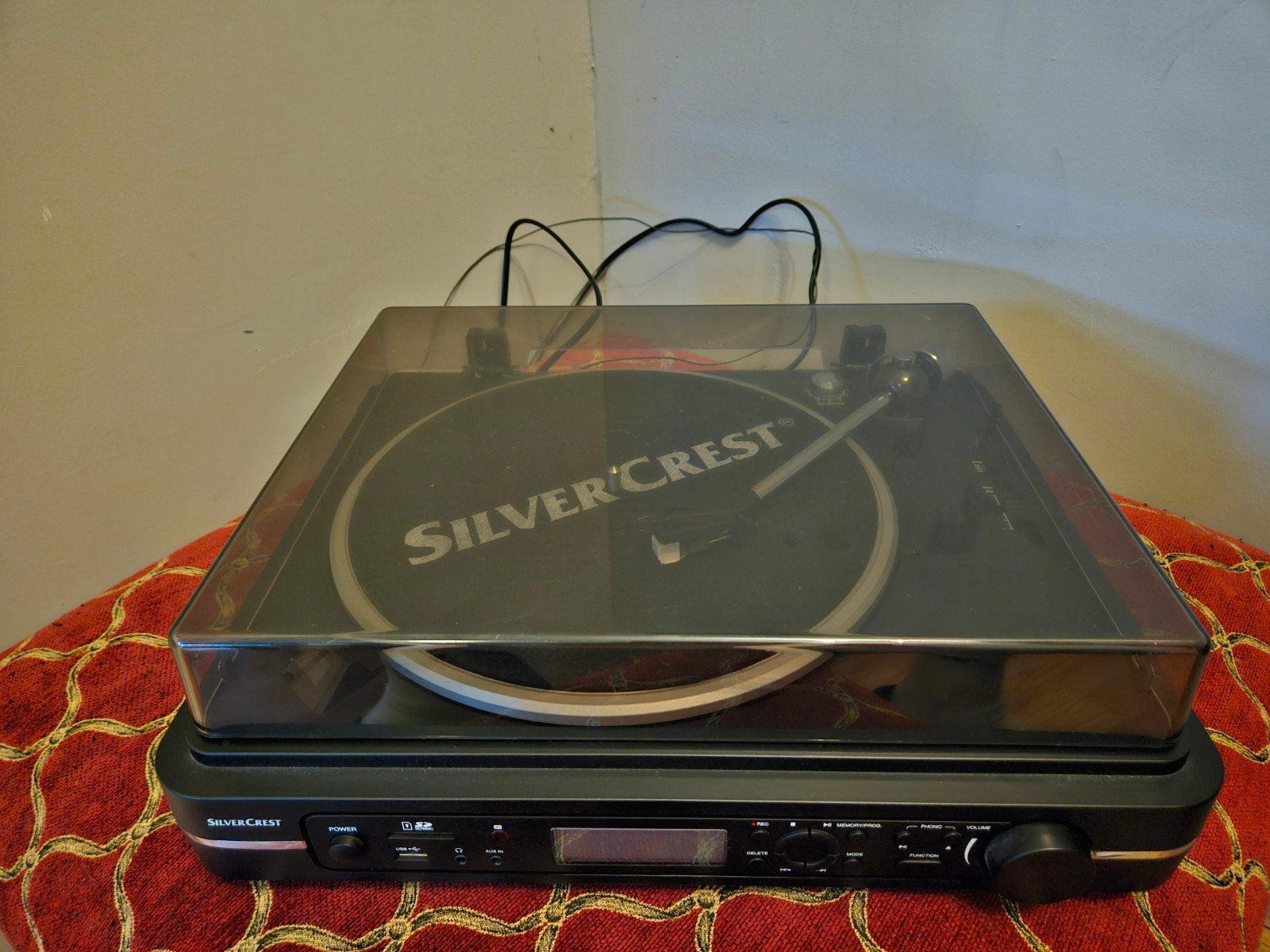 SilverCrest Platenspeler USB AUX, Radio met ingebouwde box, Audio, Tv en Foto, Platenspelers, Overige merken, Ophalen of Verzenden