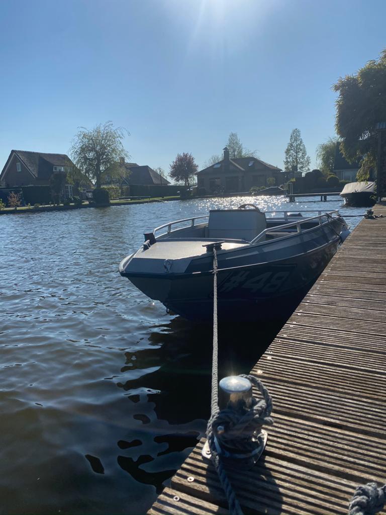Buster M aluminium boot met 15 PK Yamaha 4-takt, Overige merken, Gebruikt, 15 pk, Buitenboordmotor