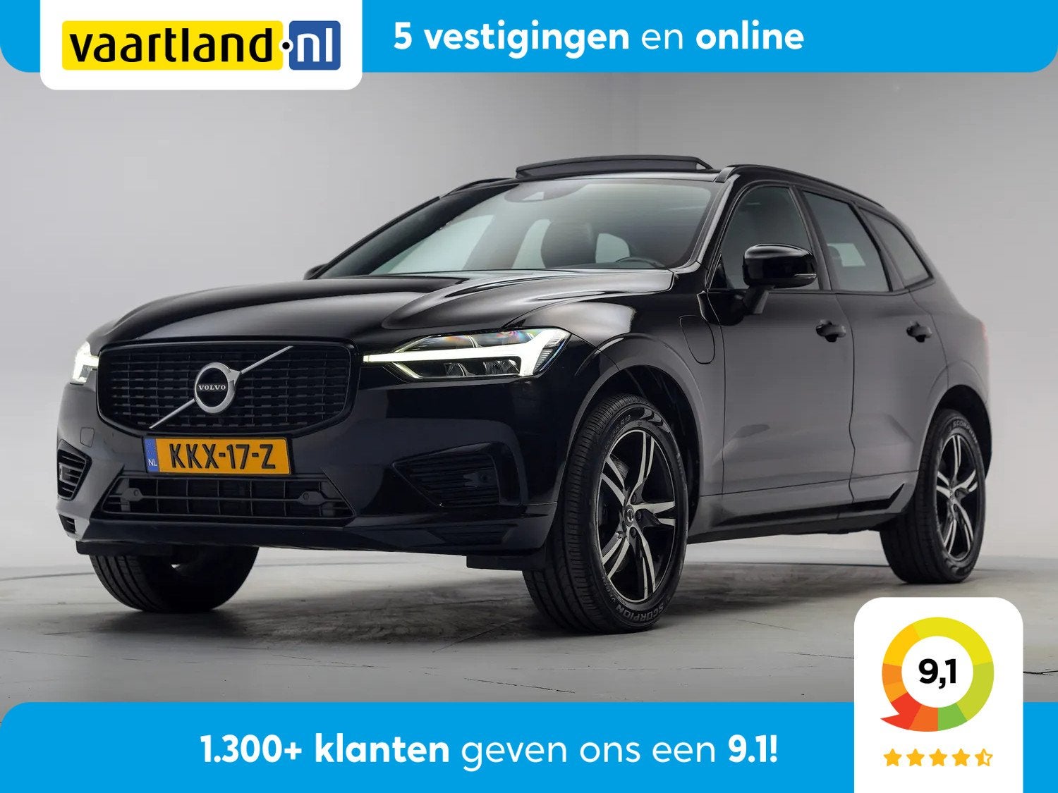 Volvo XC60 2.0 T6 Recharge R-Design Aut. [ Panorama Camera M, Gebruikt, 1969 cc, Leder, Bedrijf
