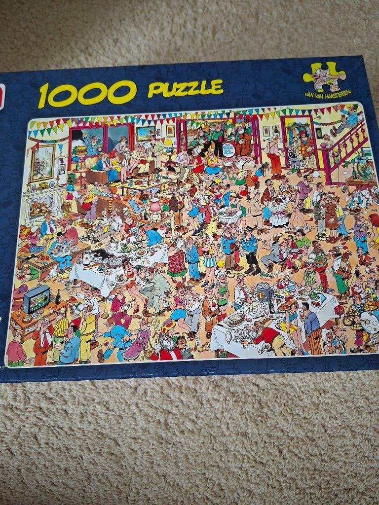 4 x jan van haasteren puzzels, Ophalen of Verzenden, 500 t/m 1500 stukjes, Zo goed als nieuw, Legpuzzel