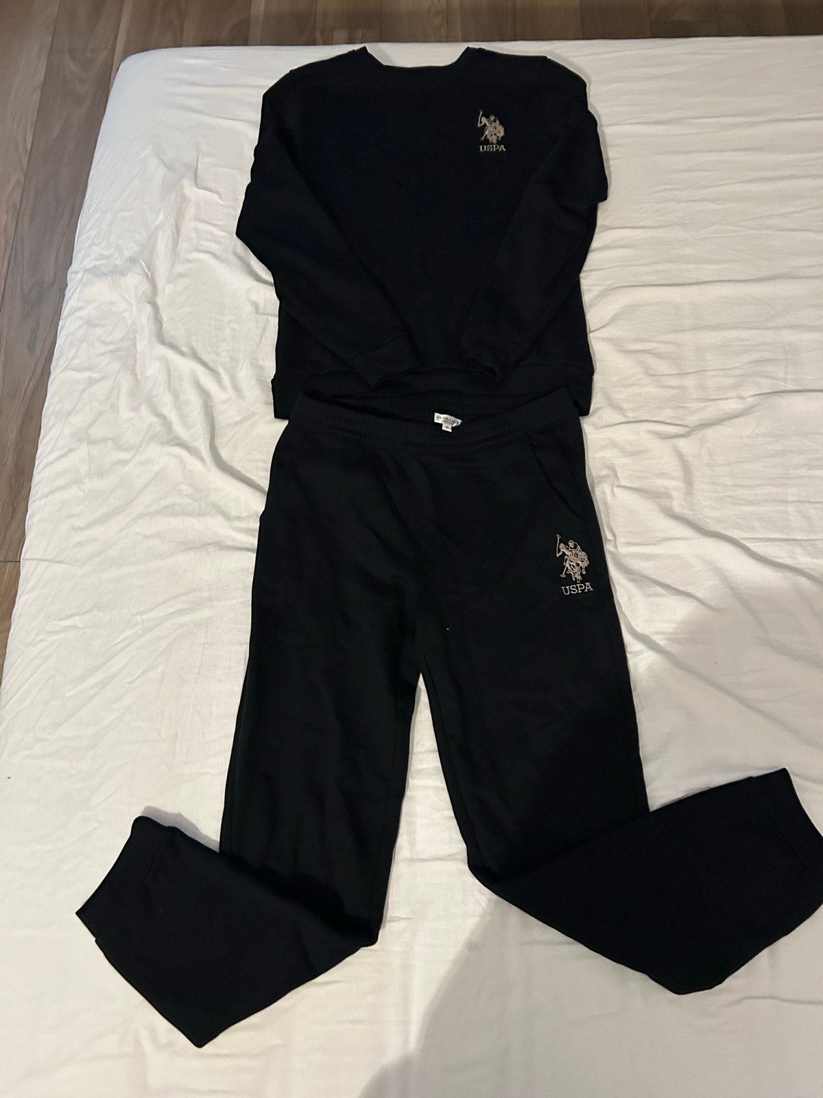 US Polo Assn. Zwart Trainingspak - Maat 16 Jaar, Kinderen en Baby's, Verzenden, Gebruikt, Jongen, Setje