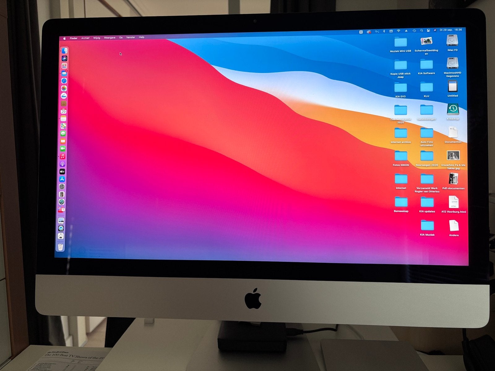 iMac 27 5K (late 2014) 3,5 Ghz Quad-Core Intel Core i5, Ophalen, Gebruikt, 32 GB, SSD