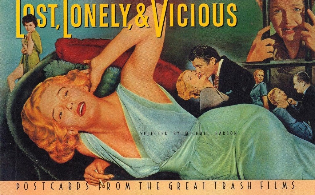 Lost, Lonely and Vicious: Postcards from Great Trash Films, Verzamelen, Ophalen of Verzenden, 1940 tot 1960, Ongelopen, Cultuur en Media